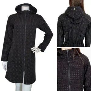 Lululemon Soft Shell Polka Dot Yoga Rain Jacket Coat Sz 4
